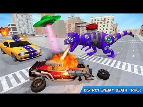 Dinosaur Robot Car : Space Robot Transform Gaming Hour Gameplay