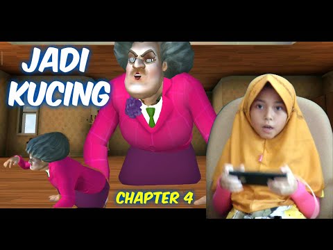 Ngeprank Ibu Guru TEMPE Jadi Kucing | Scary Teacher 3D Game Android Kocak Lucu Seru Chapter 4 Ep 3