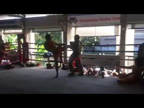 Father-son duo - Jakkit Fairtex & Janjao Sitsongpeenong training at Sitsongpeenong