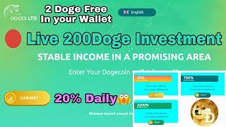 Dogex.Lts Doge coin live deposit || 20% Daily for Lifetime