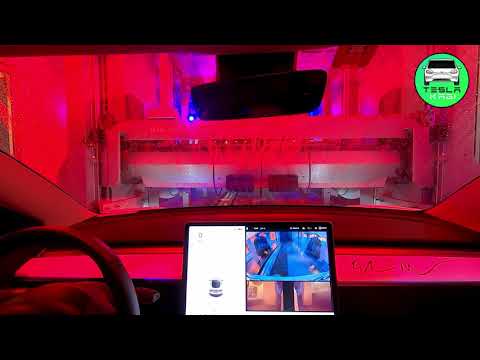 Luna @ best carwash (Auto Waschanlage mit dem Tesla Model 3)