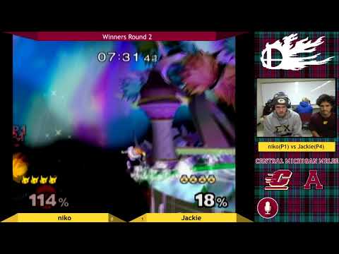 Jackie (Sheik) vs niko (Pikachu) - SSBM Singles - CMU Weekly #84