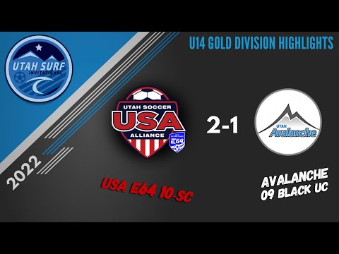 U14 (U13) HIGHLIGHTS- USA E64 Premier 10 SC vs Avalanche Black 09 UC-  Utah Surf Invitational ‘22