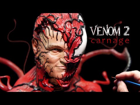 Sculpting Realistic Carnage Sculpture Timelapse - Woody Harrelson Movie Venom 2