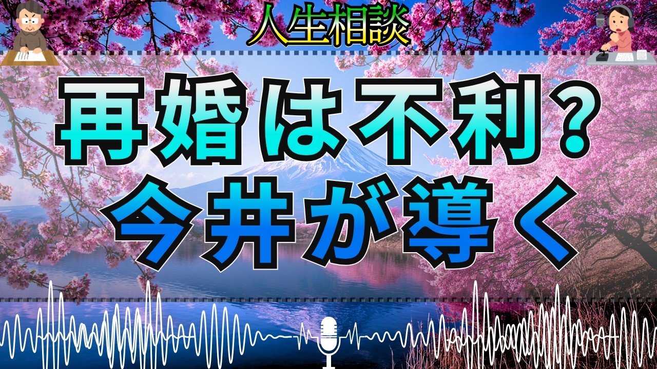 【テレフォン人生相談 🎙️】「頼ってしまう私ではダメ？」再婚を不安にする女性に向けた意外な答え マドモアゼル・愛 今井通子