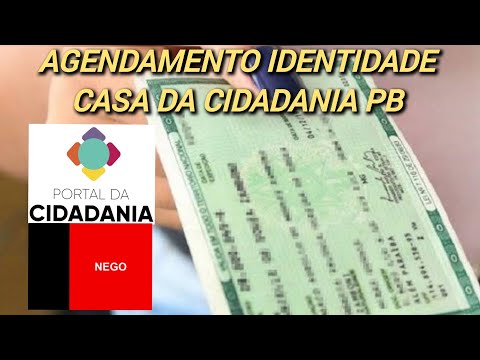 ATUALIZADO 2023: AGENDAMENTO IDENTIDADE/RG PARAÍBA - PORTAL DA CIDADANIA