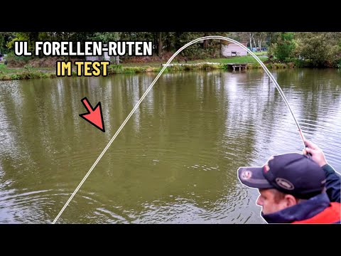 Forellen Angeln - Neue Ultralight Ruten im Test bei Toniforelli am Forellenteich