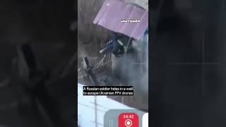 Download lagu Russian Soldier Hides in a Well to Escape From Ukrainian Drones #warinukraine mp3