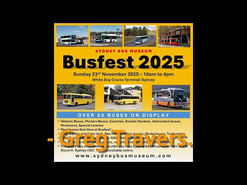 Sydney Bus Museum Busfest 2025 saw 72 entrants spanning 1950-2025 at White Bay on 23 November.