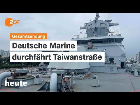 heute 19 Uhr vom 13.09.2024 Deutsche Marine durchfährt Taiwanstraße, Unwetterwarnung, Kursk