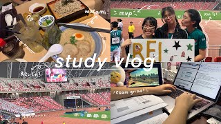study vlog 🌷 | 1.3k word essay in a day, exam stress, track finals *chaotic*