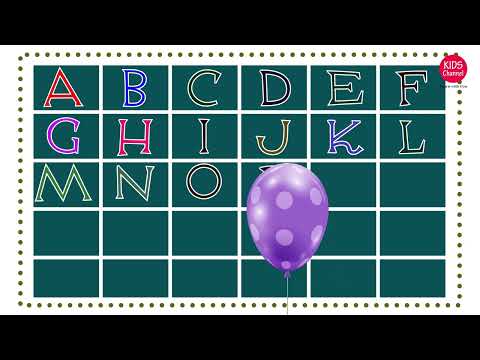 Learn Alphabets and practice | Colorful English Alphabet for Kids | flying Balloon