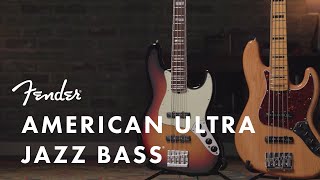 Video thumbnail for American Ultra Jazz Bass | American Ultra Series | Fender by Fender