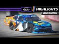 Josh Williams blows a tire in Darlington’s Turn 1