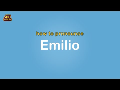 how to pronounce Emilio 【Name】