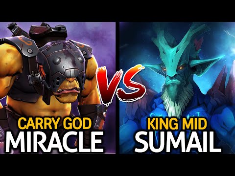 MIRACLE Alchemist Carry God VS SUMAIL Leshrac King Mid 7.26 Dota 2