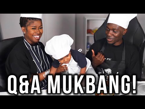 Q&A Mukbang With The Green Family... 😂
