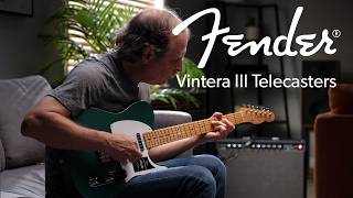 Video thumbnail for Fender Vintera III Late '50s and Mid '60s Telecasters | Crutchfield by CRUTCHFIELD