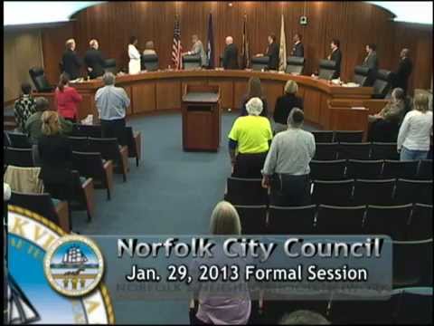 Formal 01/29/13 Session - Norfolk City Council