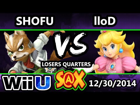 S@X - Shofu (Fox) Vs. VGz lloD (Peach) SSB4 Losers Quarters - Smash 4 Wii U