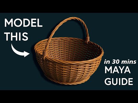 Easy Basket 3D Modelling Tutorial - Maya