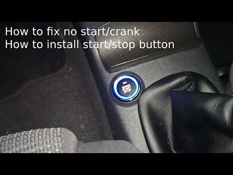 How to fix no start or crank on a VW polo and how to install a start stop button