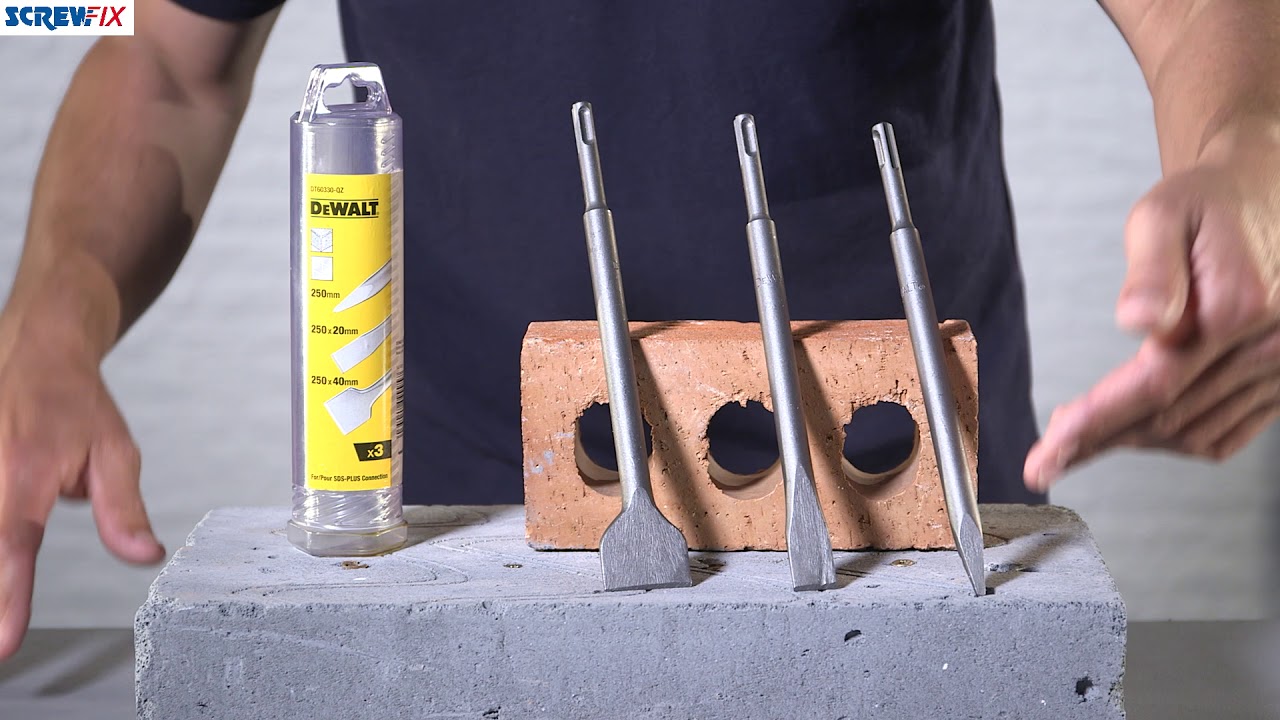 DEWALT SDS PLUS CHISEL SET 3 PCS | Screwfix