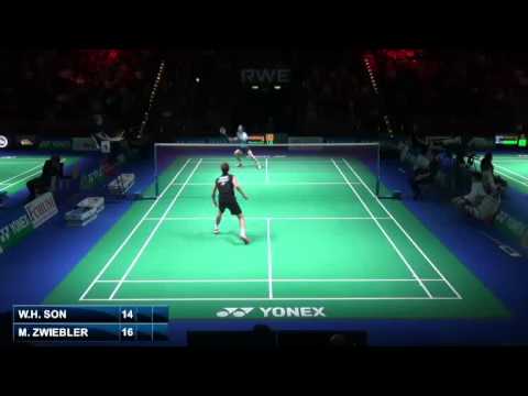 QF - MS - Marc Zwiebler vs Son Wan Ho - 2014 German Badminton Open