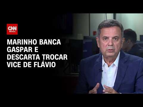 Marinho descarta troca de vice de Flávio: “Gaspar é o candidato” | CNN PRIME TIME