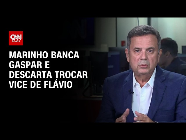 Marinho descarta troca de vice de Flávio: "Gaspar é o candidato" | CNN PRIME TIME