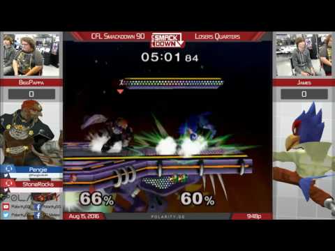 CFL Smackdown 90 Melee - Biggpappa (Ganon) vs James (Falco) - Losers Quarters