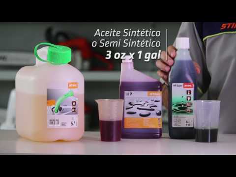 Mezcla Correcta de Gasolina y Aceite para una Motosierra STIHL