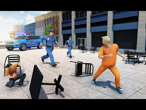 US Police Hummer Car Quad Bike Police Chase Game.(HD).