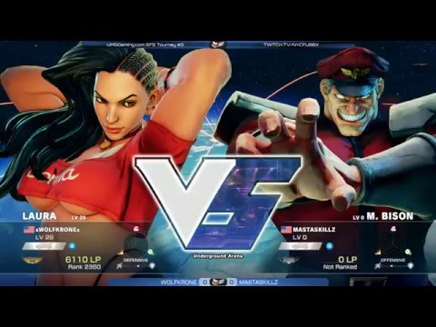 SF5 @ UMGGaming #2 - WOLFKRONE (Laura) vs MASTASKILLZ (M. Bison) [720p/60fps]