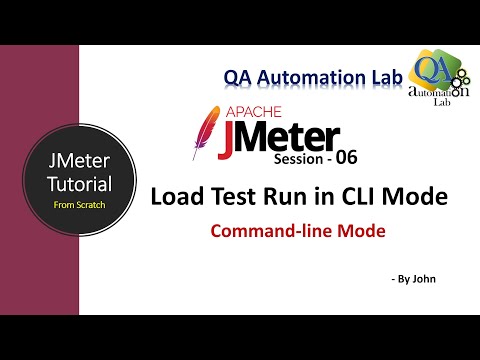 JMeter Tutorial S-06 | How to Execute Load test from Command-line mode  | CLI mode in JMeter