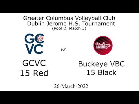 GCVC 15 Red vs Buckeye VBC 15 Black @ Dublin Jerome HS Tournament 26-MAR-2022