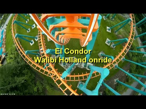 El Condor  front seat onride Off Ride HD POV Walibi Holland (Walibi World) 2016 - Vekoma SLC