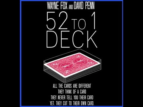 Voir la vidéo de The 52 To One Deck Red - Wayne Fox - David Pen