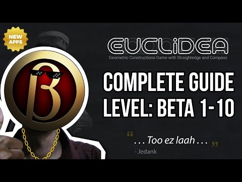 Euclidea Walkthrough - Beta Level 1-10 Complete Guide -  Solution