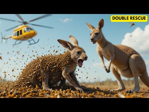 Brave Kangaroos Rescue Baby Kangaroo & Koala from Deadly Parasites | Animal Rescue