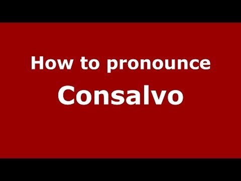 How to pronounce Consalvo (Italian/Italy) - PronounceNames.com