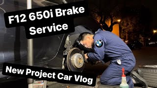 BMW 650i Brake Pad Change Vlog with Roll Race E93 M3 F10 550i Electronic Parking Brake Bypass