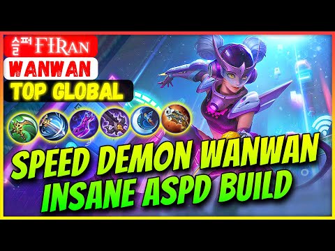 Speed Demon Wanwan, Insane ASPD Build [ Top Global Wanwan ] 슬퍼ғɪʀᴀɴ - Mobile Legends Gameplay