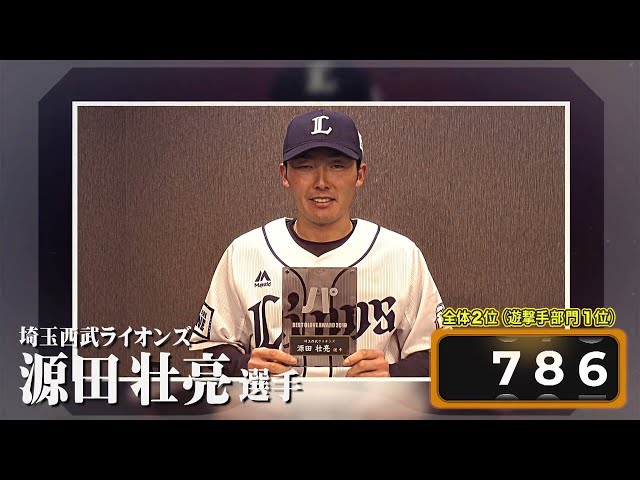 ライオンズ・源田の受賞コメント【パーソル パ・リーグTV ベストグラブ賞2019】