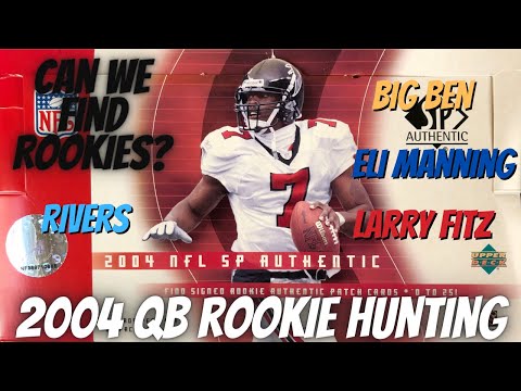 2004 Upper Deck SP Authentic Football Hobby Box. QB Rookie Hunting