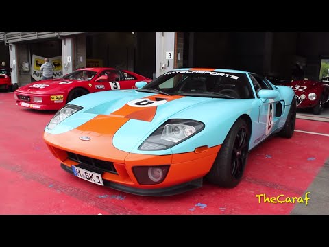 Tuned Ford GT Heritage Edition angry sound on track! 700hp!