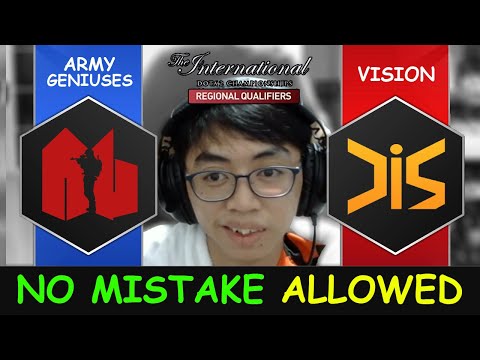 No mistake allowed - Army Geniuses vs Vision The International 2023 SEA Qualifier
