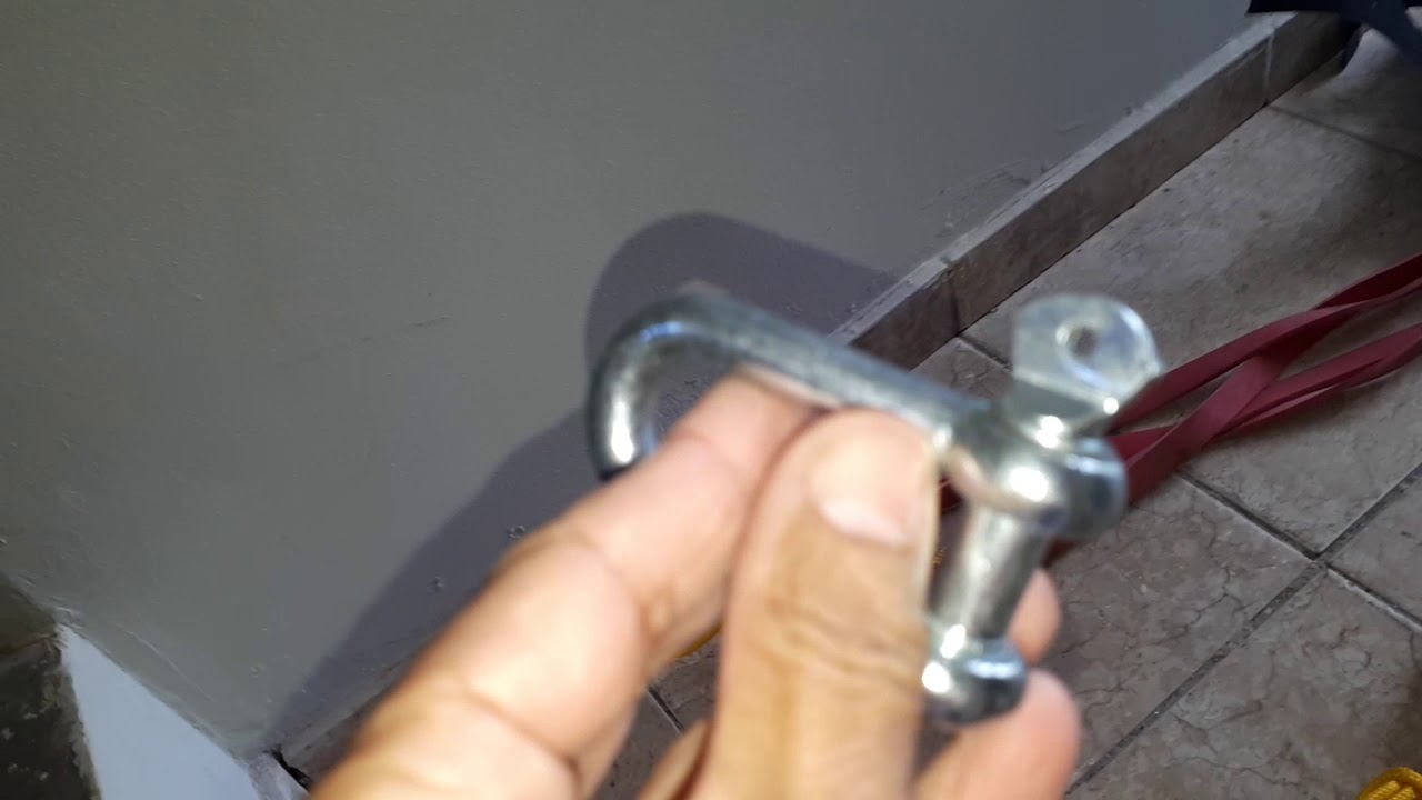 Academia em casa, anilha para ligar peças, garrote, barra, cabos de aço