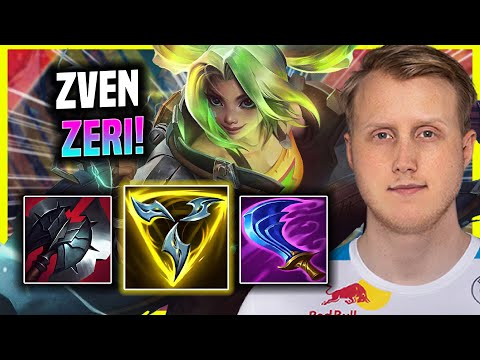 ZVEN IS INSANE WITH NEW CHAMP ZERI! - C9 Zven Plays Zeri ADC vs Ezreal! | Season 2022