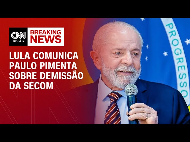 Lula comunica Paulo Pimenta sobre demissão da Secom | CNN 360